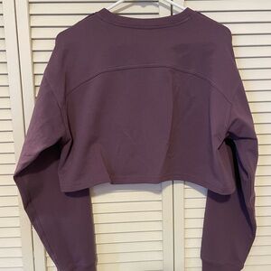 Women's Purple Cropped Sweatshirt